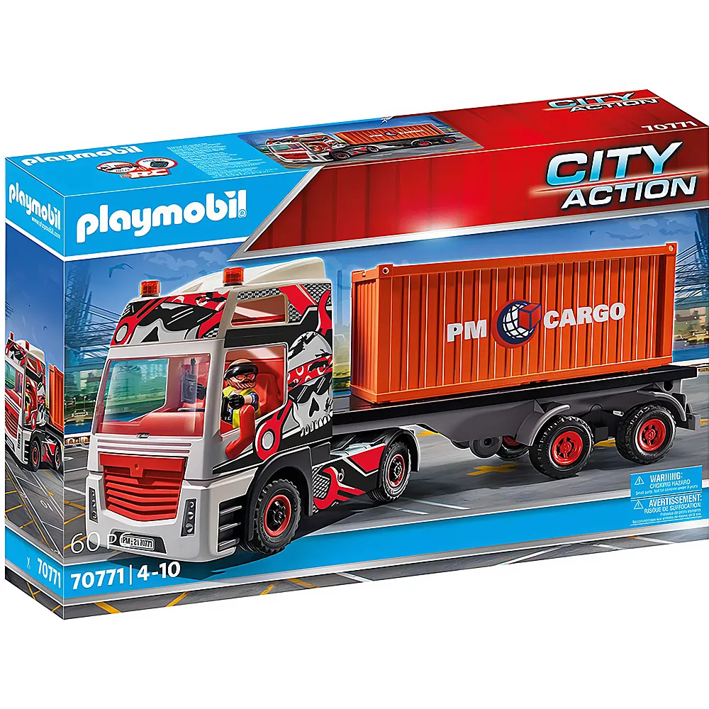 PLAYMOBIL City Action Cargo LKW mit Anhnger 70771
