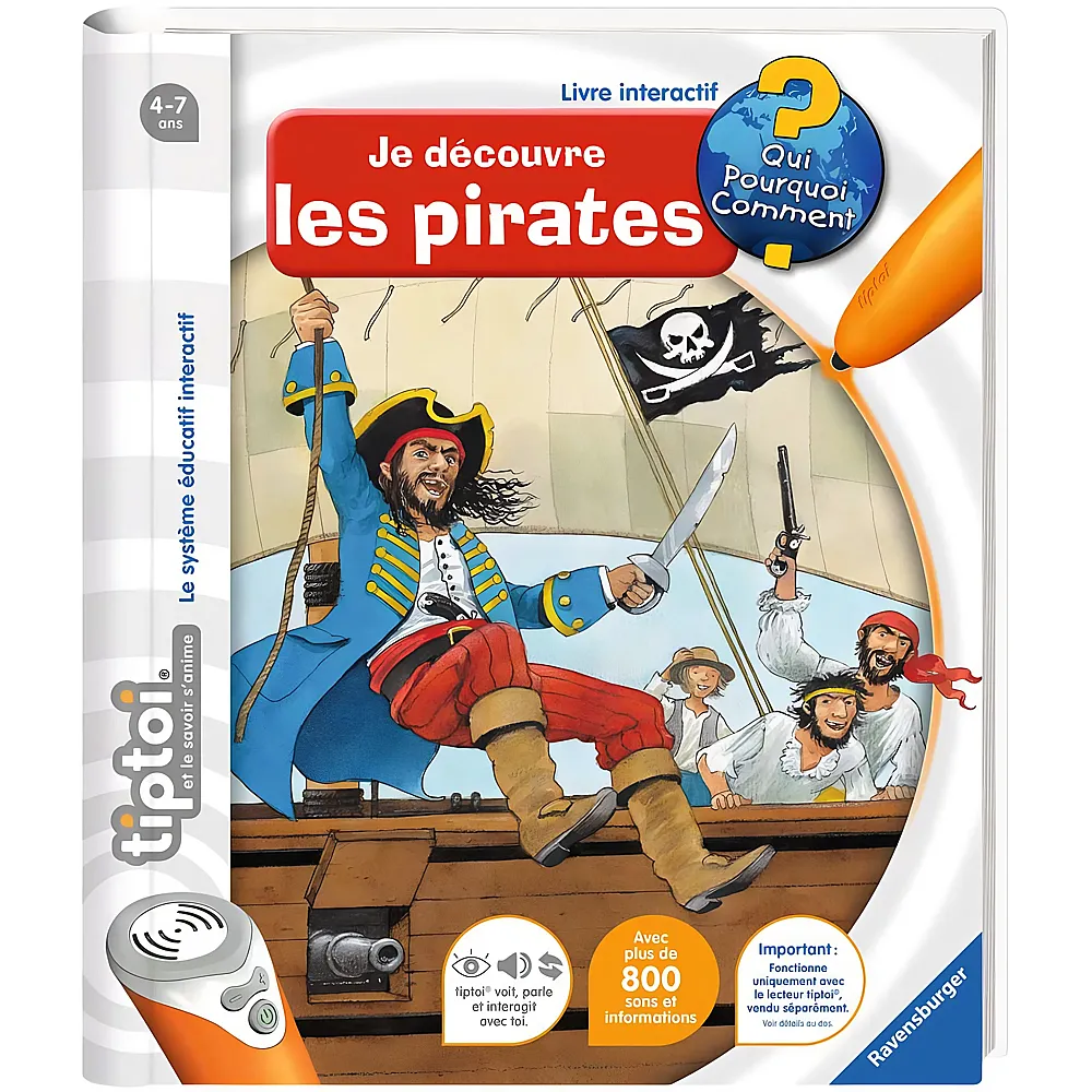 Ravensburger tiptoi Je d�couvre les pirate - Franais