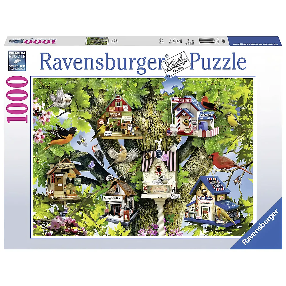 Ravensburger Puzzle Bird Village - 1000 Teile