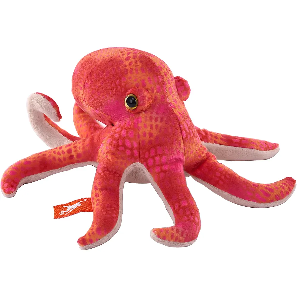 meinspielzeug - Wild Republic Aquatic Krake Rot - 12 cm | Meerestiere Pl�sch