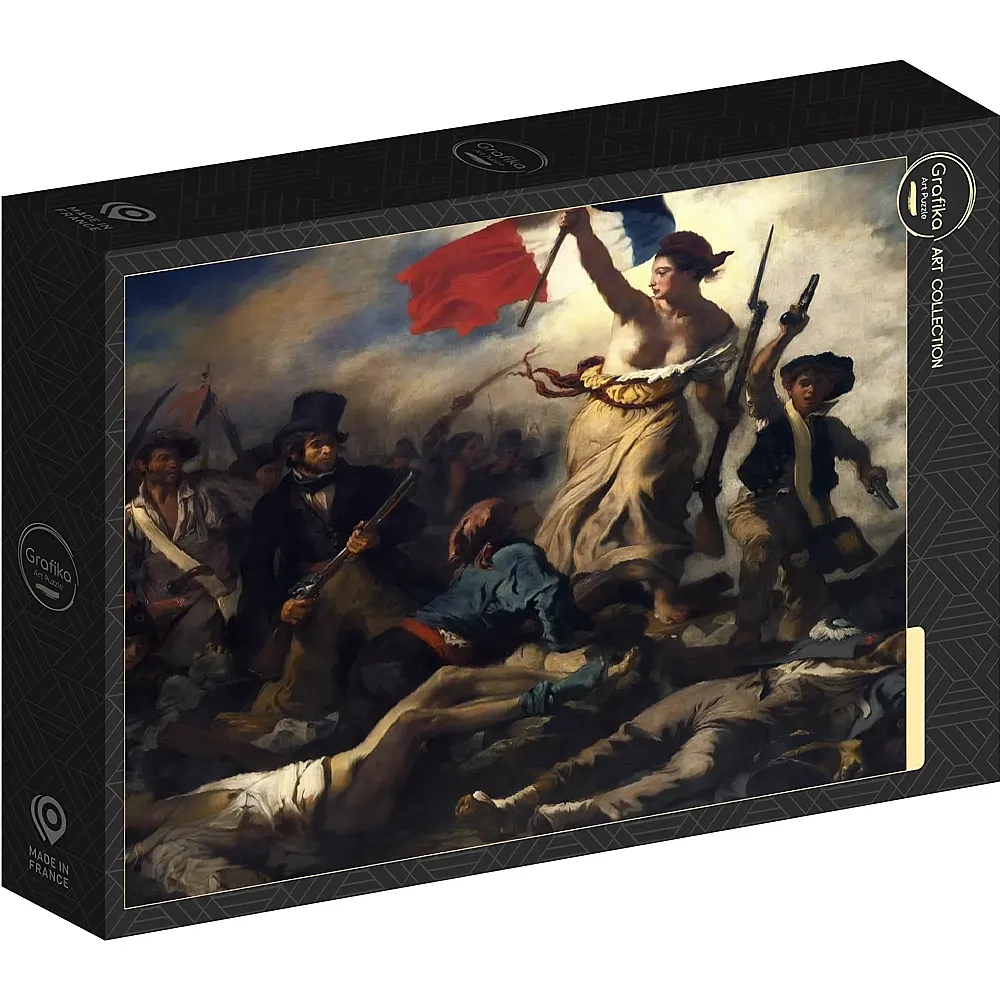 Grafika Puzzle Art Collection Eug�ne Delacroix Die Freiheit f�hrt das Volk, 1830 - 1000 Teile