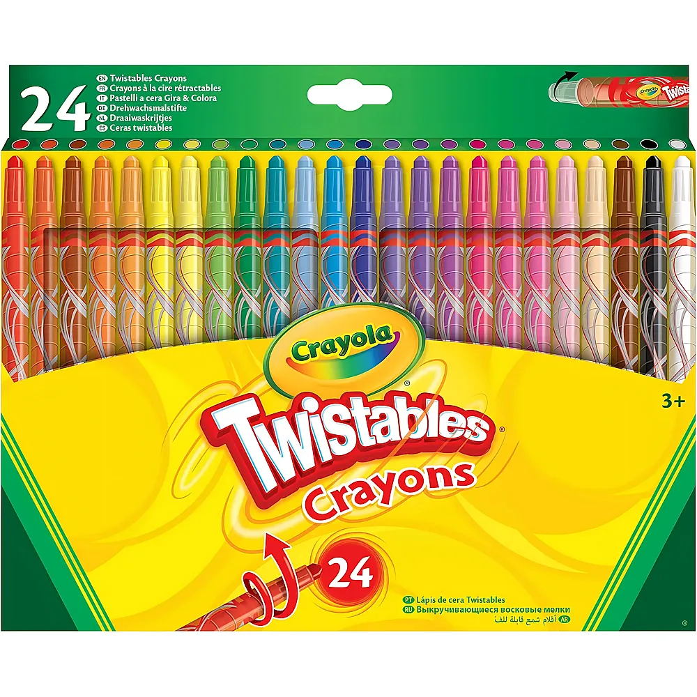 Crayola Wachsmalstifte Drehen & Ausmalen - 24 Teile