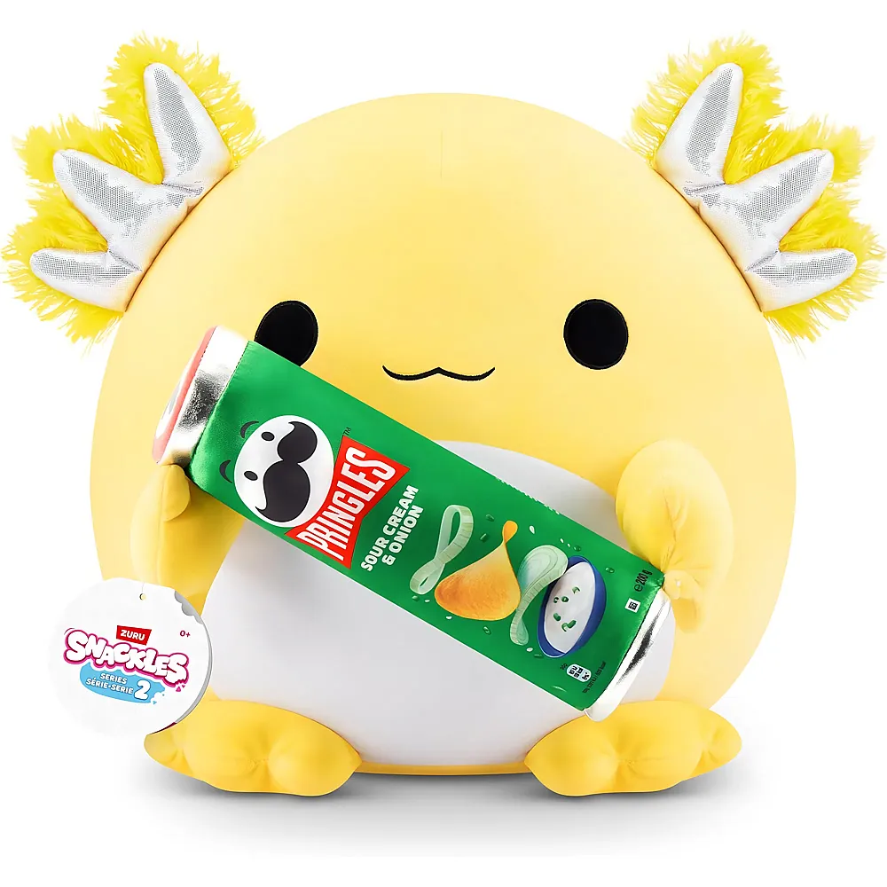 meinspielzeug - Zuru Snackles Axolotl Pringles - 35 cm | Meerestiere Pl�sch