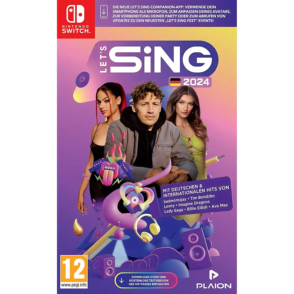 GAME Let's Sing 2024, Switch