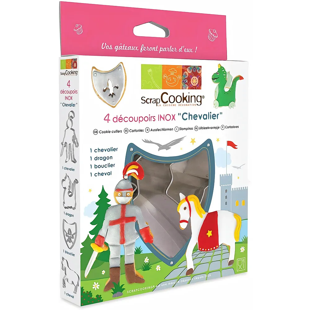 ScrapCooking Ausstechset Ritter - 4 Teile | Backen & Dekorieren