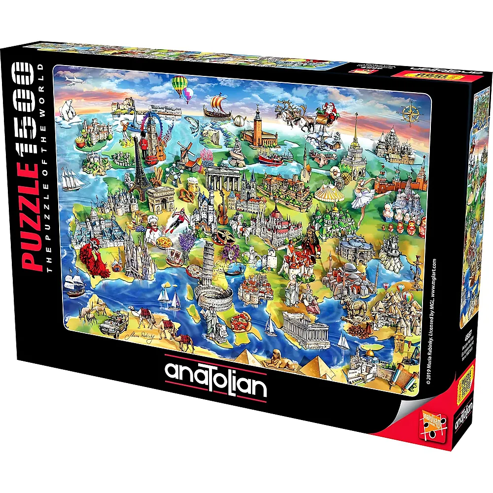 Anatolian Puzzle European World - 1500 Teile