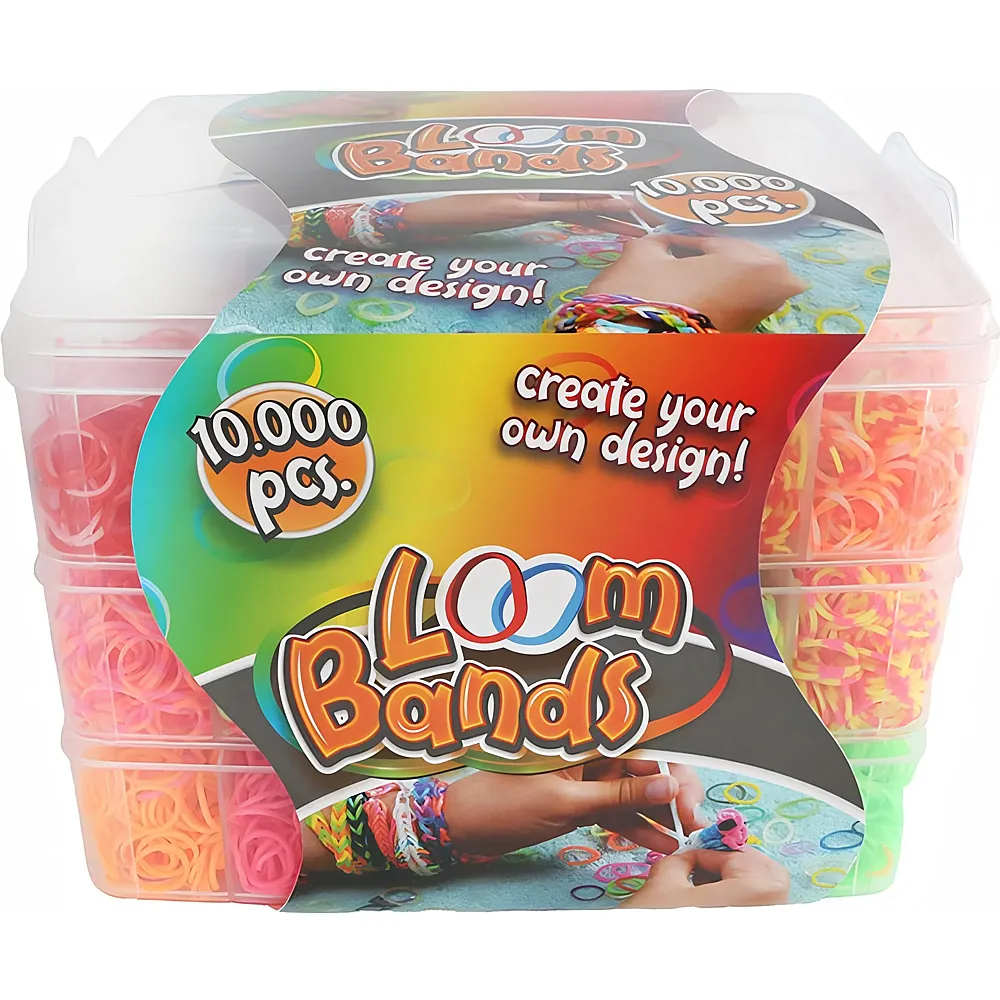 Sombo Loom Bands Set in Box 10000 St�ck, 23x19x16cm, Ringe, - Suche