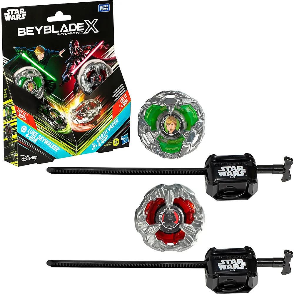 meinspielzeug - Beyblade X Star Wars Multipack - Luke vs. Darth Vader | Battling Tops