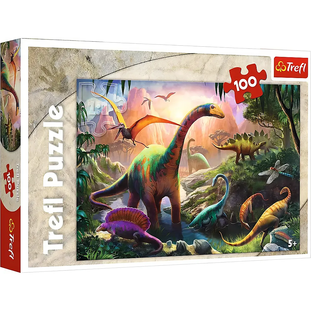 Trefl Puzzle Welt der Dinosaurier 100Teile