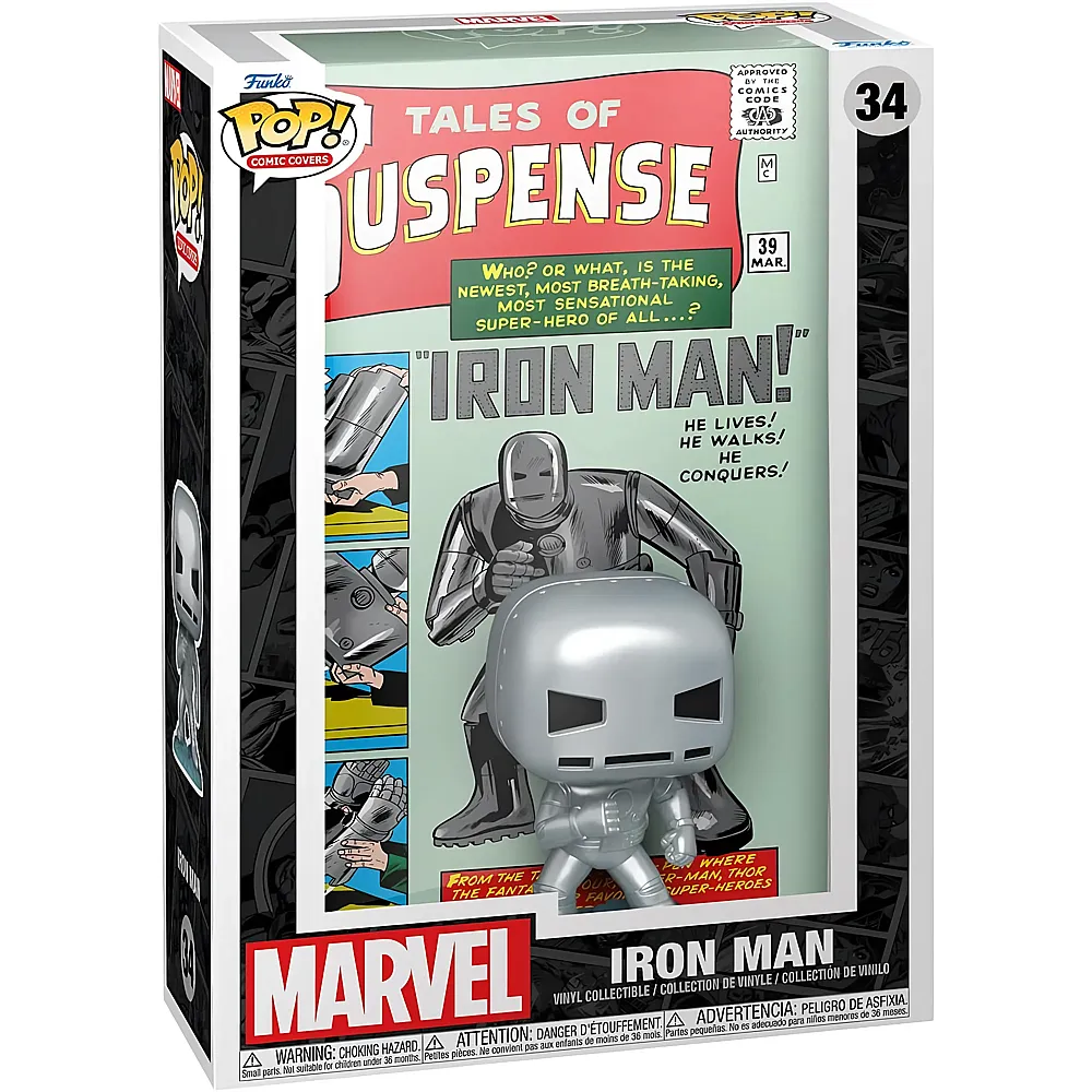 Funko Pop Comic Cover: Marvel - Tales of Suspense 39 - Vinyl-Sammelfigur - Geschenkidee - Offizielle Handelswaren