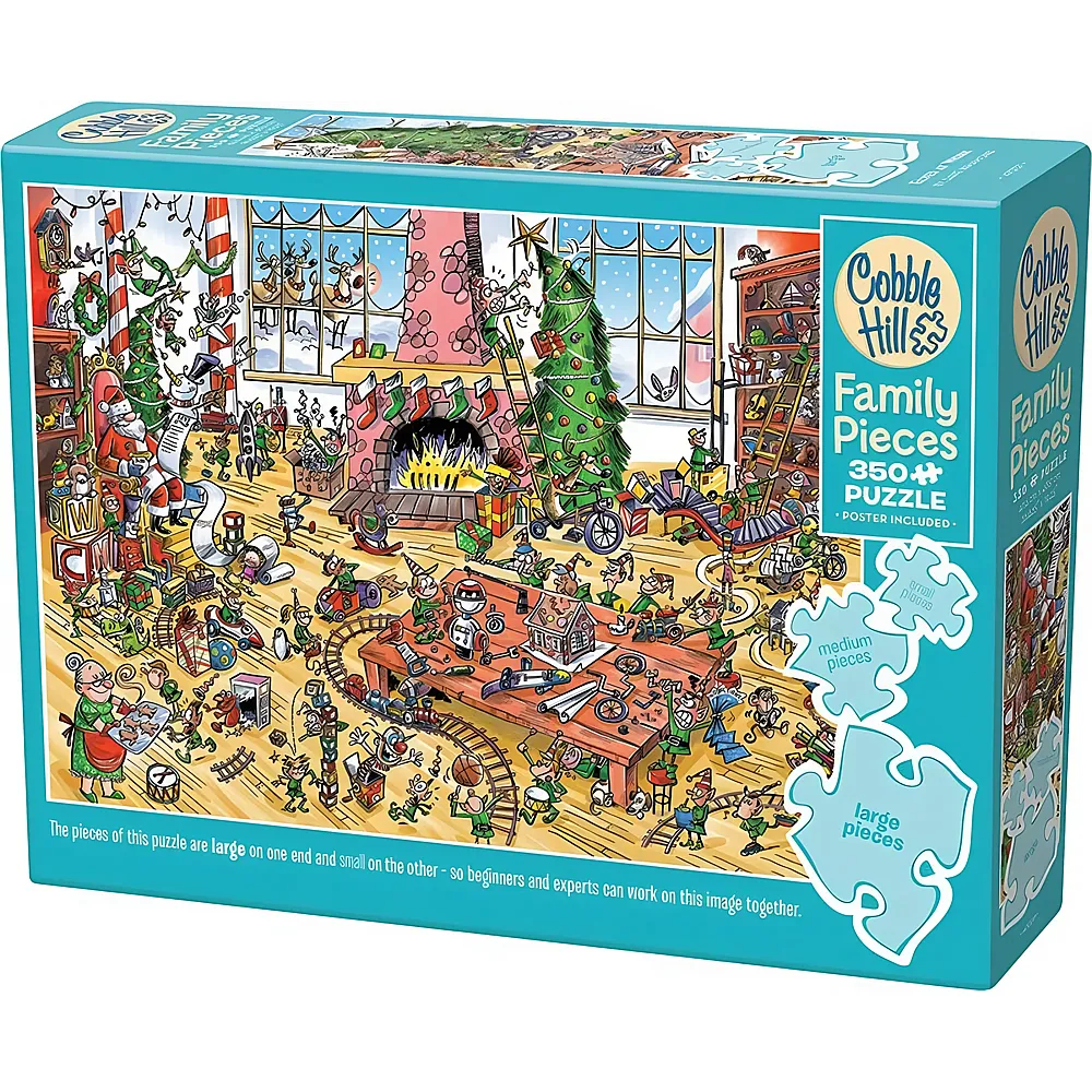 Cobble Hill Puzzle Elfen bei der Arbeit - 350 Teile
