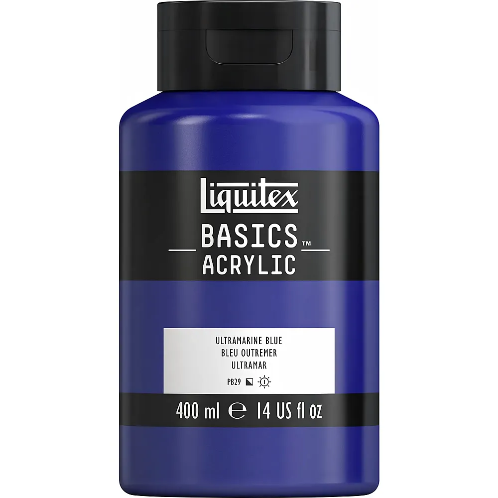Liquitex Lqx Basics Acrylfarbe 400ml Flasche Ultramarinblau - Suche