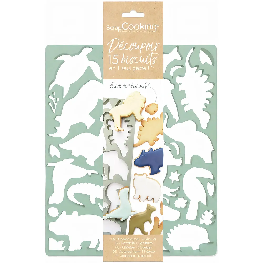 ScrapCooking Multiausstecher Dino & Tiere
