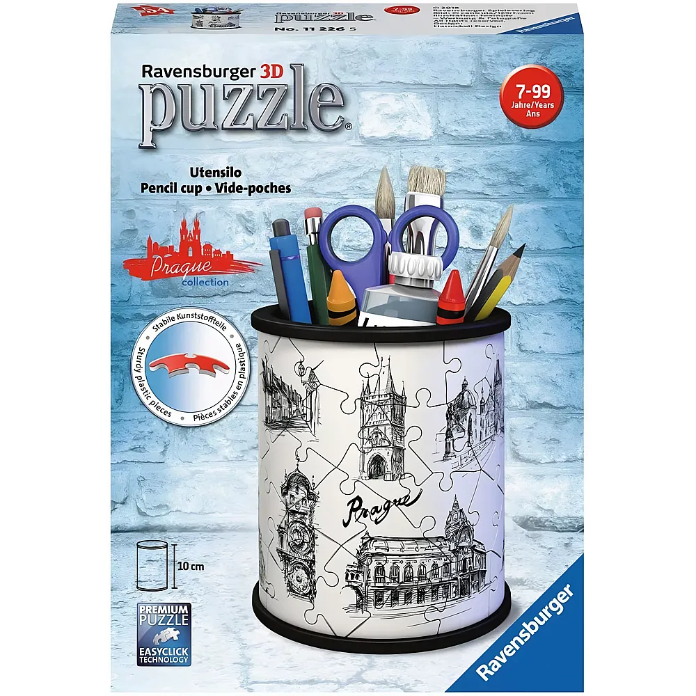 Ravensburger Puzzle 3D Utensilo Prag - 54 Teile - 3D Puzzle