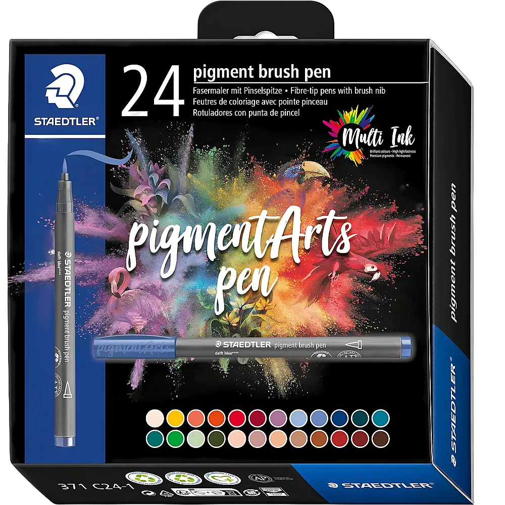 Staedtler Pigment Brush Pen - 24 Teile
