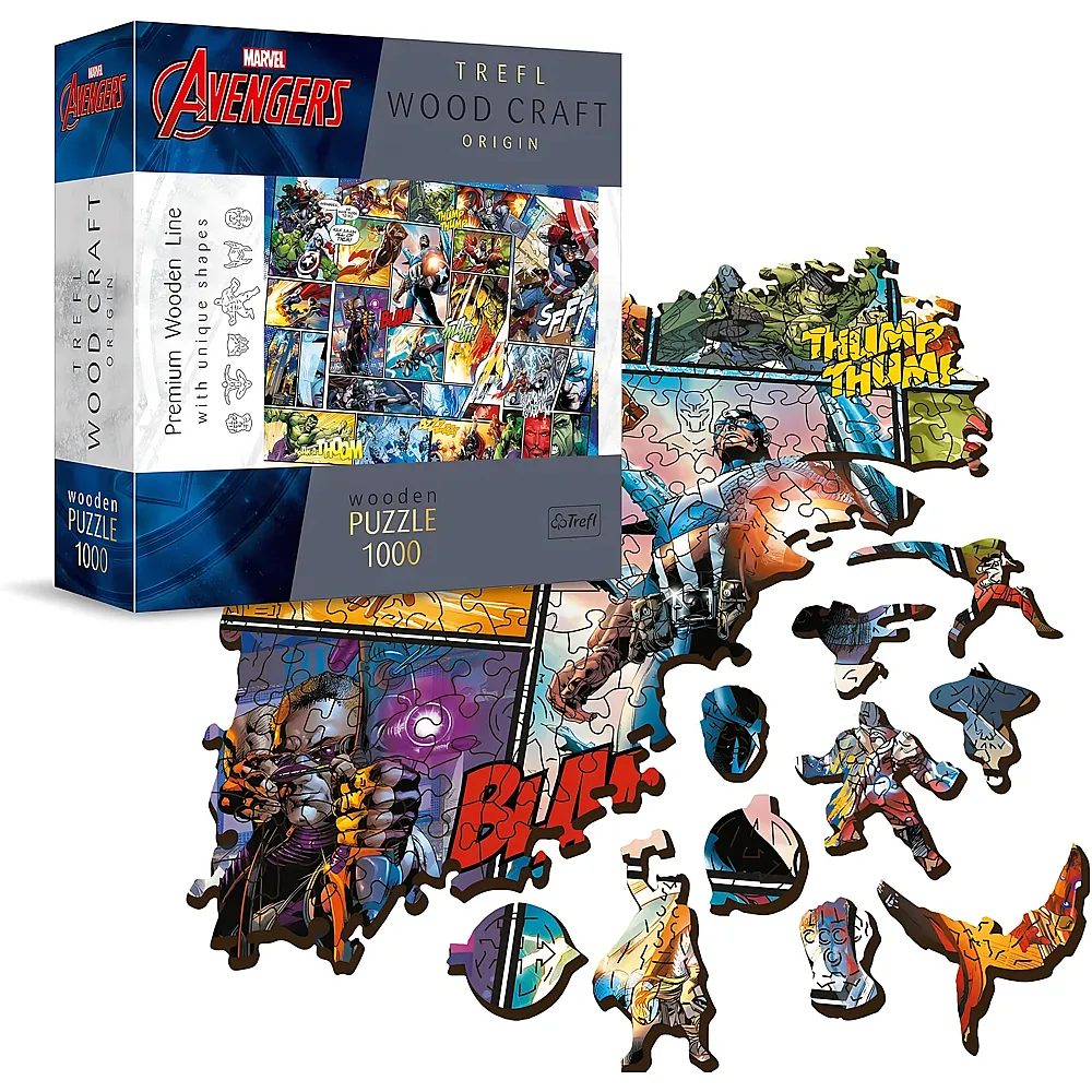Trefl Puzzle Wood Craft Avengers - 1000 Teile