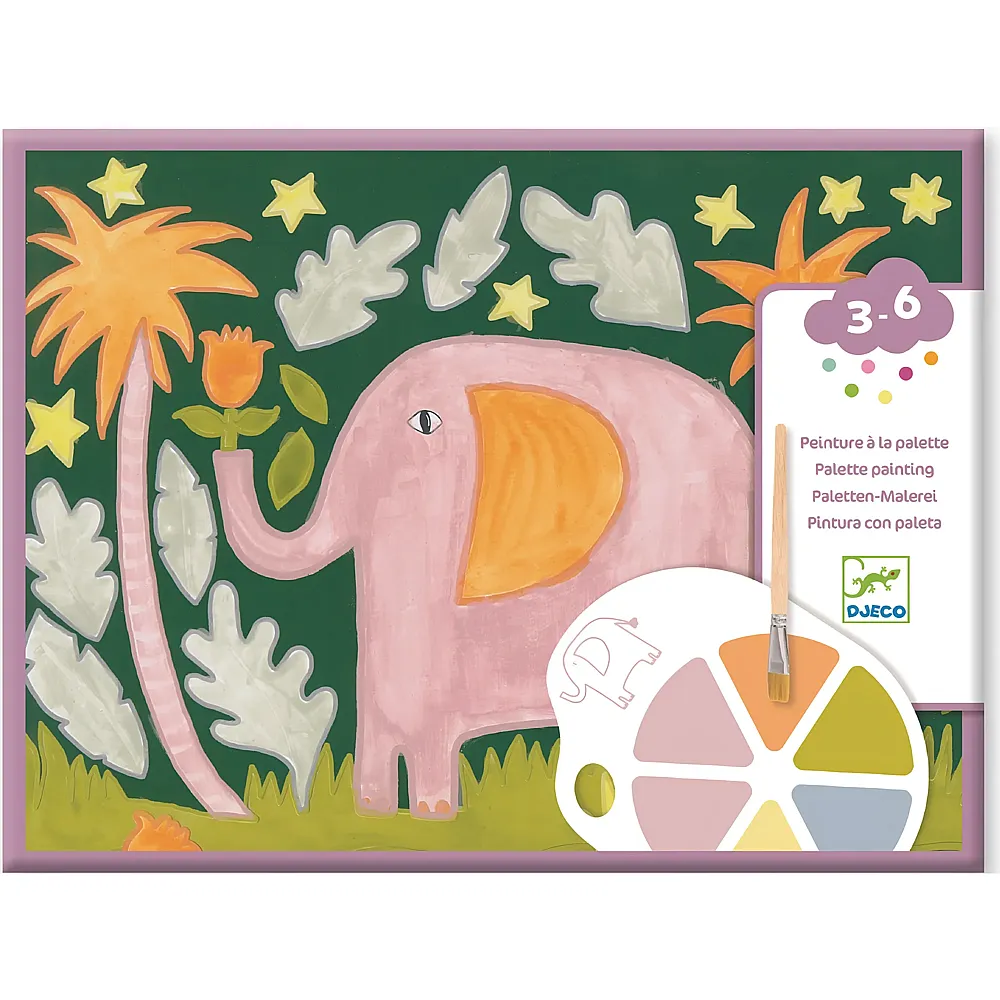 Djeco Paletten-Malerei Wildtiere