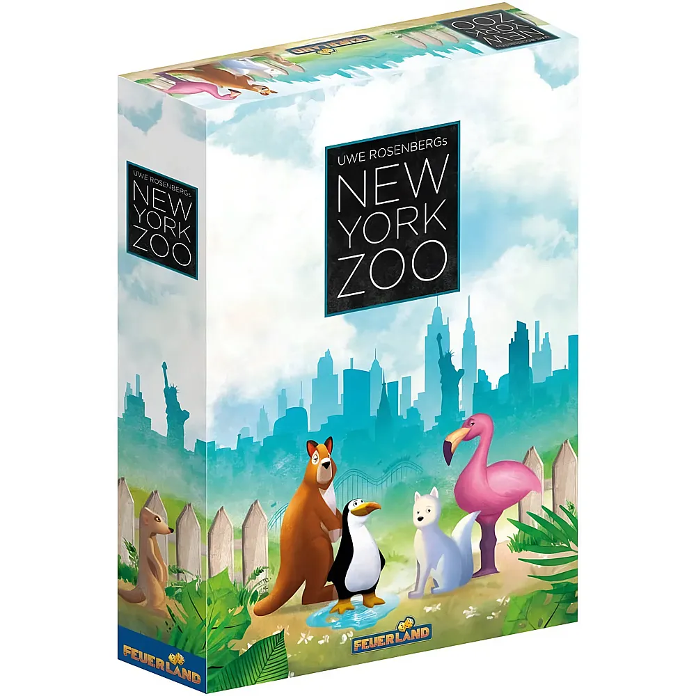 Feuerland Spiele Feuerland 63572 Tiere New York Zoo, Mehrfarbig