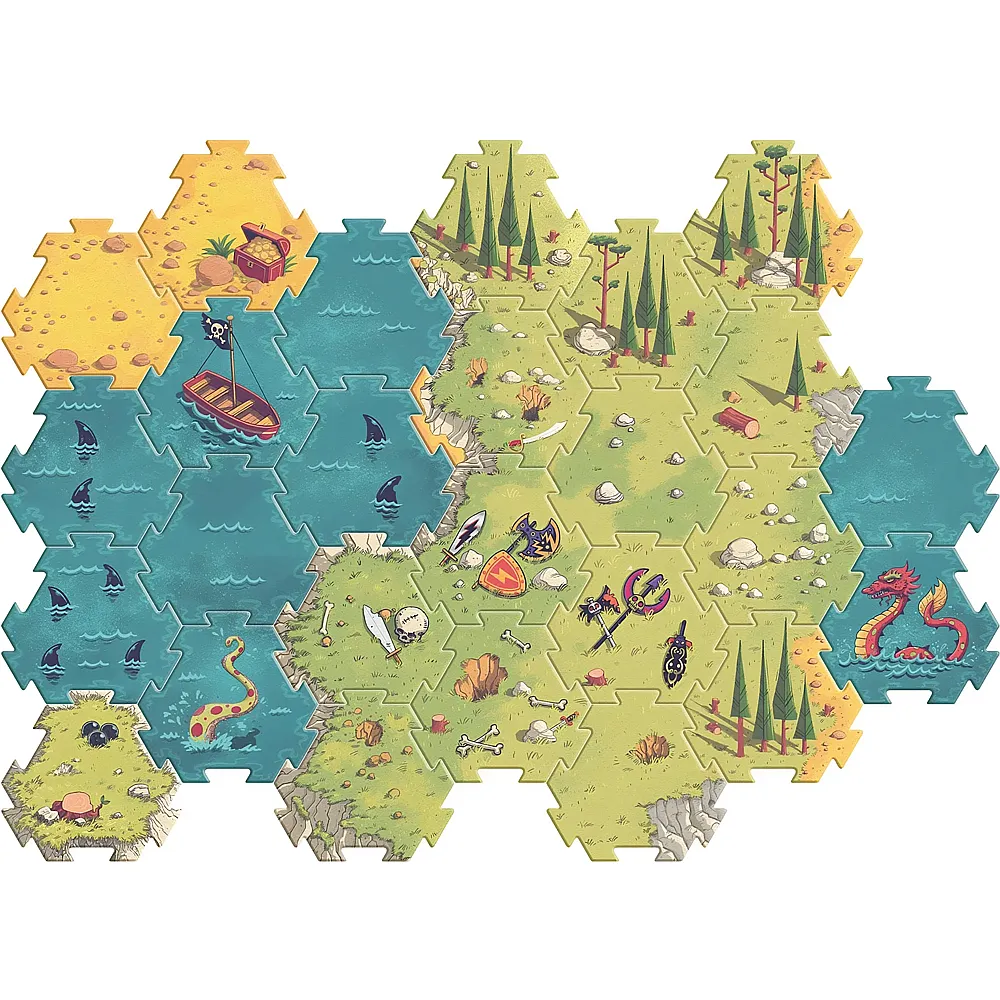 Djeco Riesenpuzzle Schlacht - 30 Teile