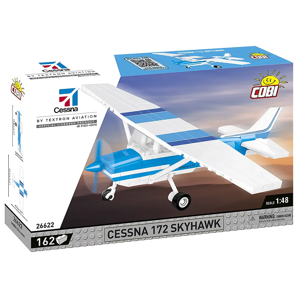 COBI Cessna 172 Skyhawk Weiss/Blau 26622