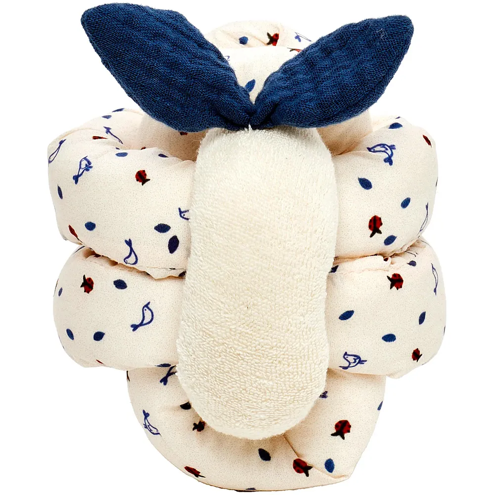 K�the Kruse Baby Knot Ball mit Glocke Blau -  10 cm | B�lle & W�rfel