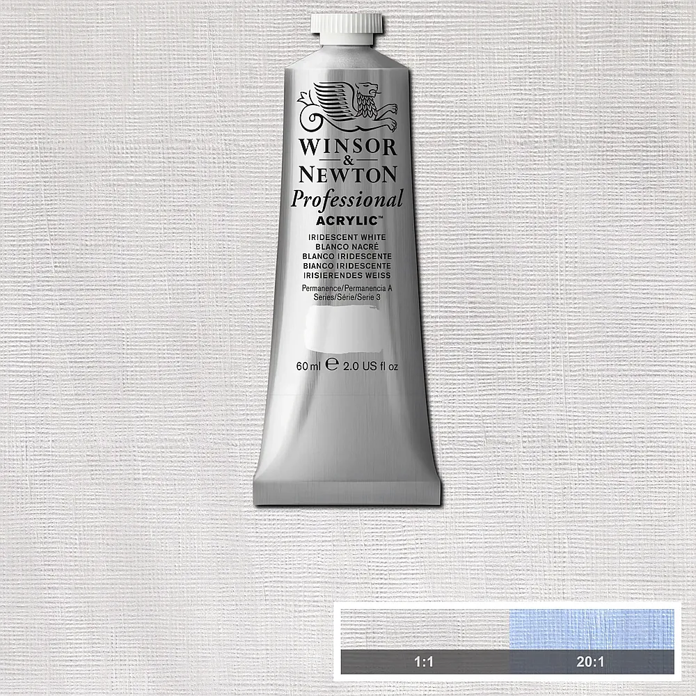 meinspielzeug - Winsor & Newton W&n Prof. Acrylfarbe 60ml Tube Irisierendes Weiss