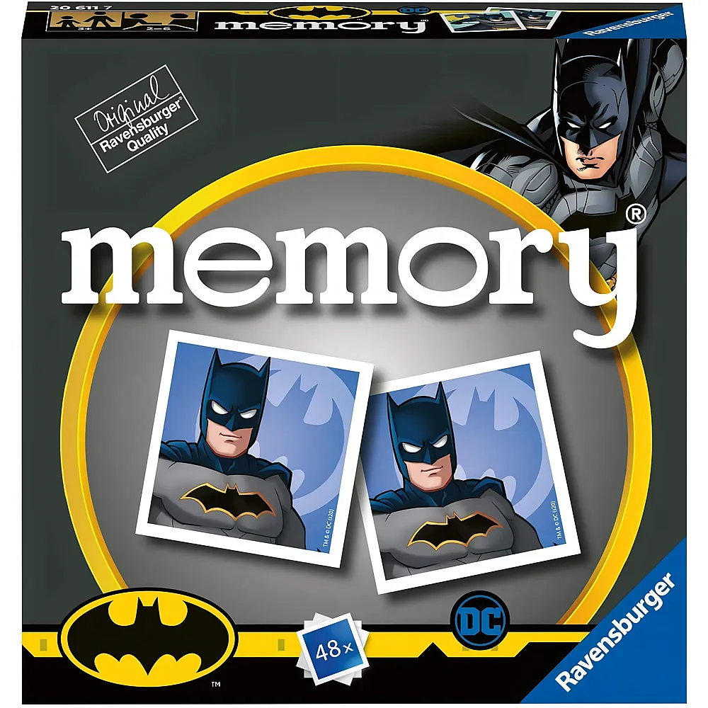 Ravensburger Spiele Batman Marvel Memory im Pocket-Format