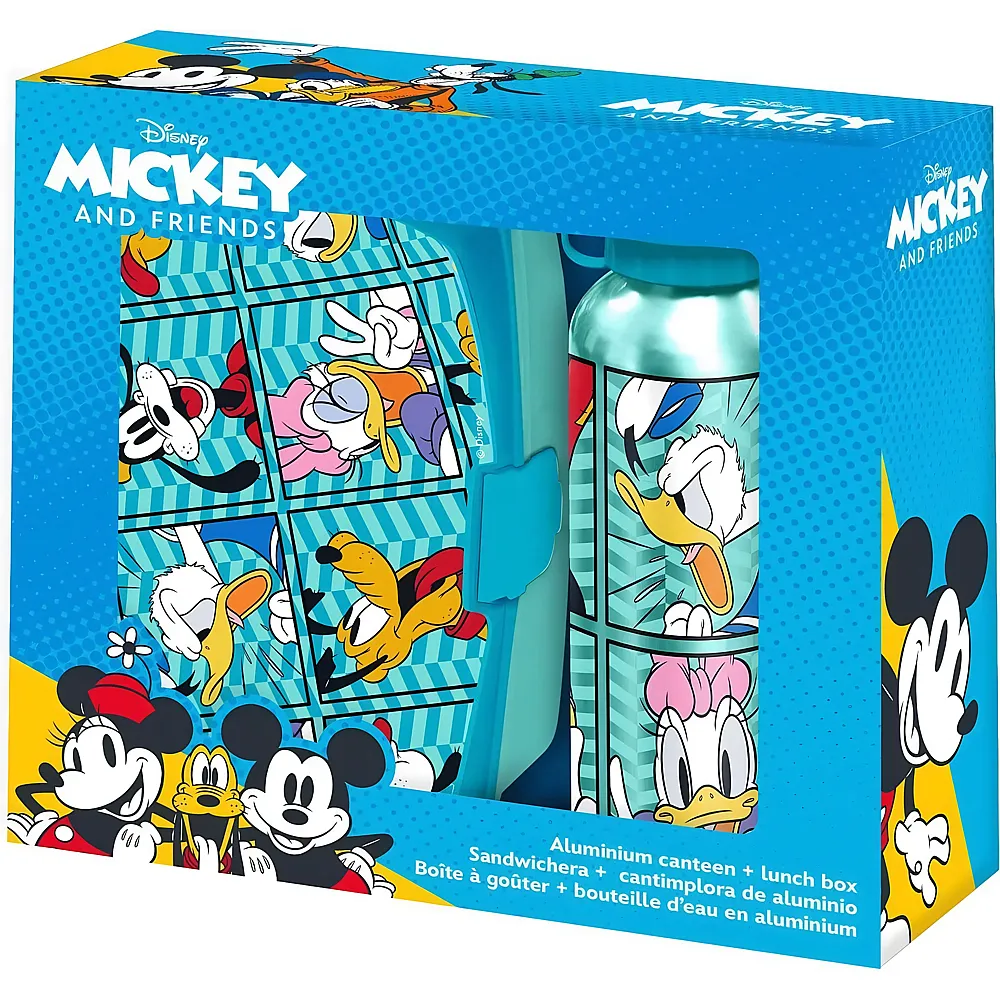 Kids Licensing Mickey Mouse Mickey and Friends - Lunchset: Brotdose & Trinkflasche