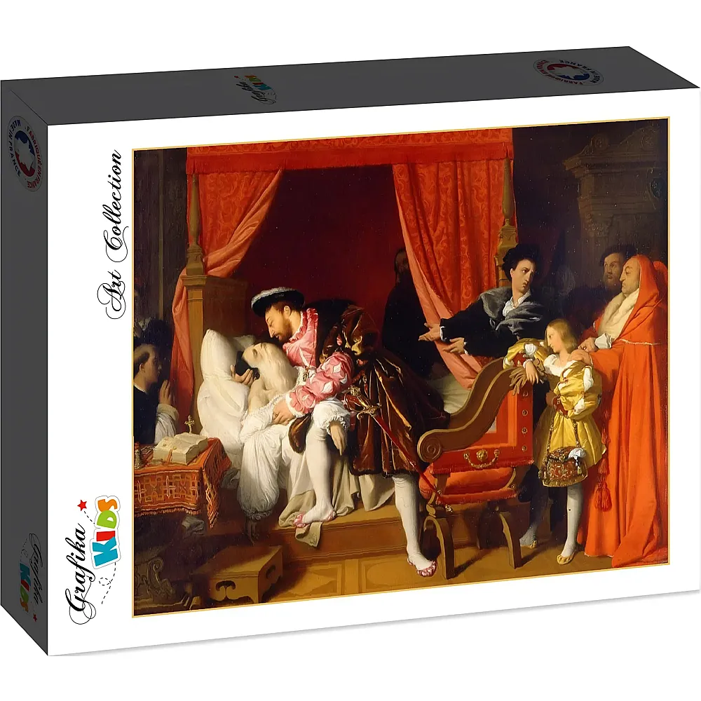 Grafika Puzzle Art Collection Jean-Auguste-Dominique Ingres Grafika Kids Franois Ierreceives the last sighs of L�onardo da Vinci, 1818 - 12 Teile