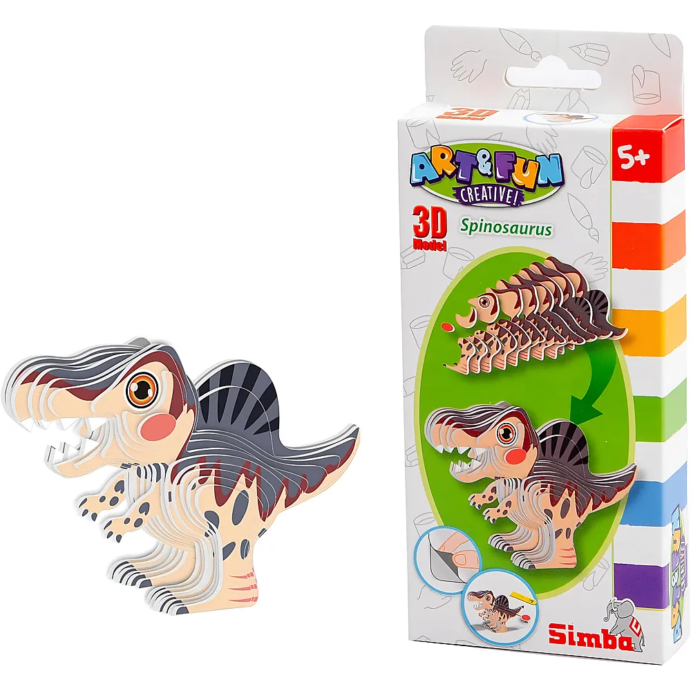 meinspielzeug - Simba Art & Fun 3D Modell Spinosaurus | Bastelsets