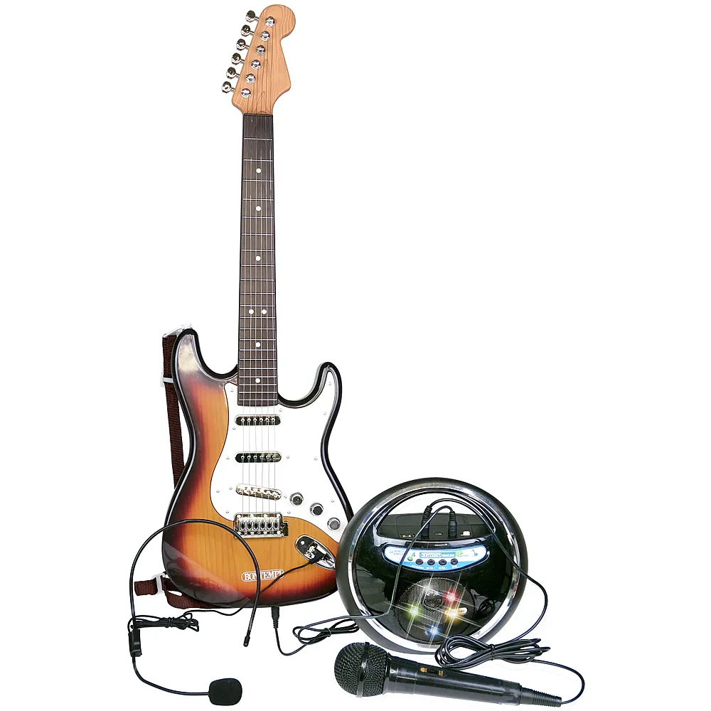 Bontempi Elektronische Rock Gitarre mit Verst�rker