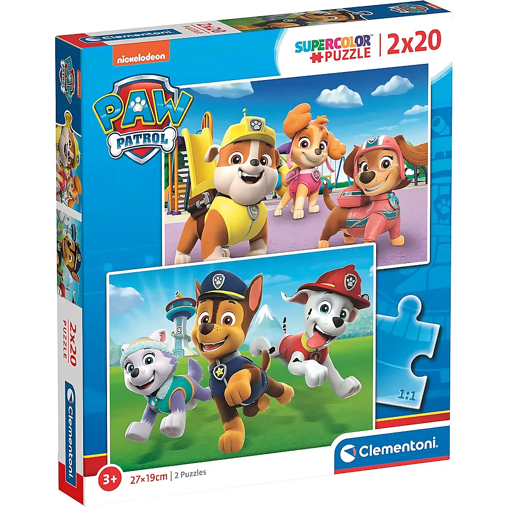 Clementoni Puzzle 2in1 Paw Patrol 20Teile