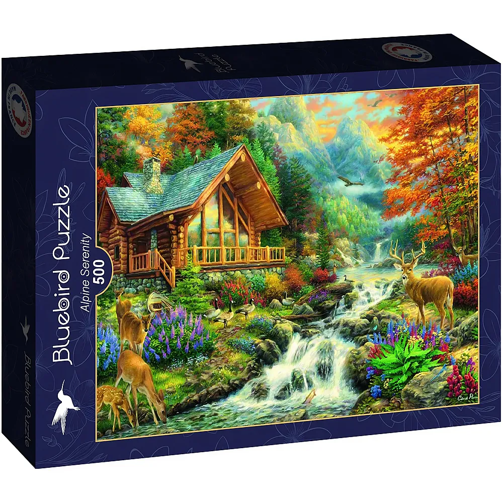 Bluebird Puzzle Chuck Pinson Alpine Serenity 500Teile
