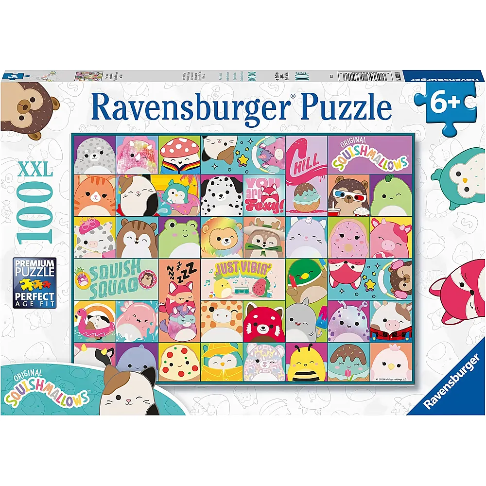 Ravensburger Puzzle Viele bunte Squishmallows - 100 Teile