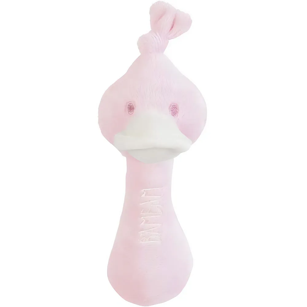 meinspielzeug - BamBam Rassel Ente Pink 15cm | Rasseln