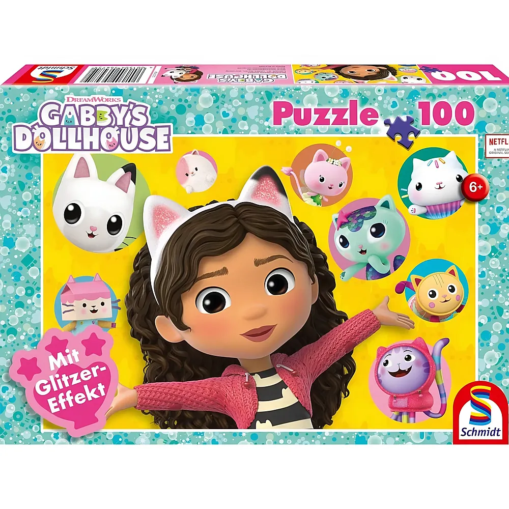 Schmidt Puzzle Gabby's Dollhouse Gabby und ihre Freunde 100Teile