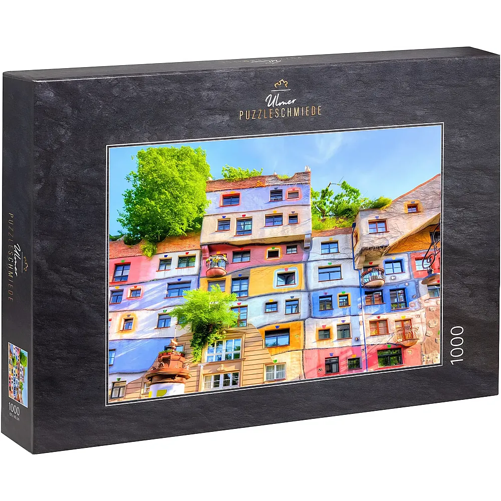 Ulmer Puzzleschmiede Hundertwasser-Haus, Wien, �sterreich 1000Teile