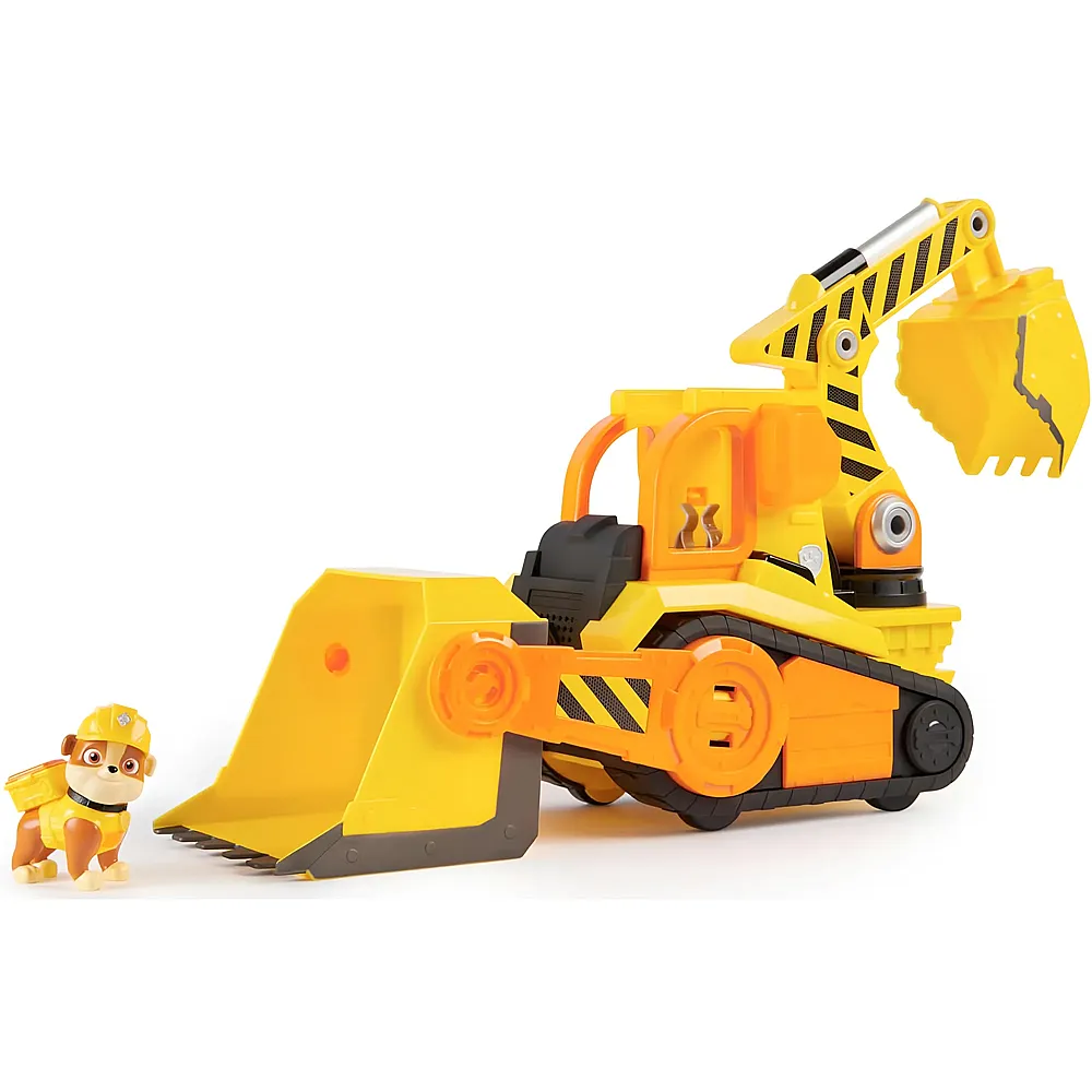 Spin Master Rubble & Crew Paw Patrol Grosses Planierraupen-Baufahrzeug mit Licht & Sound