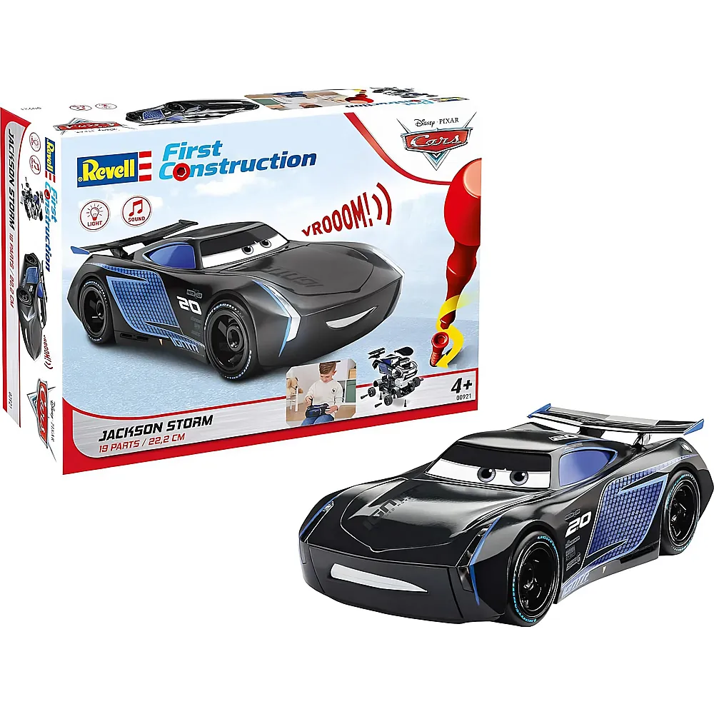Revell First Construction Disney Cars Jackson Storm mit Light & Sound