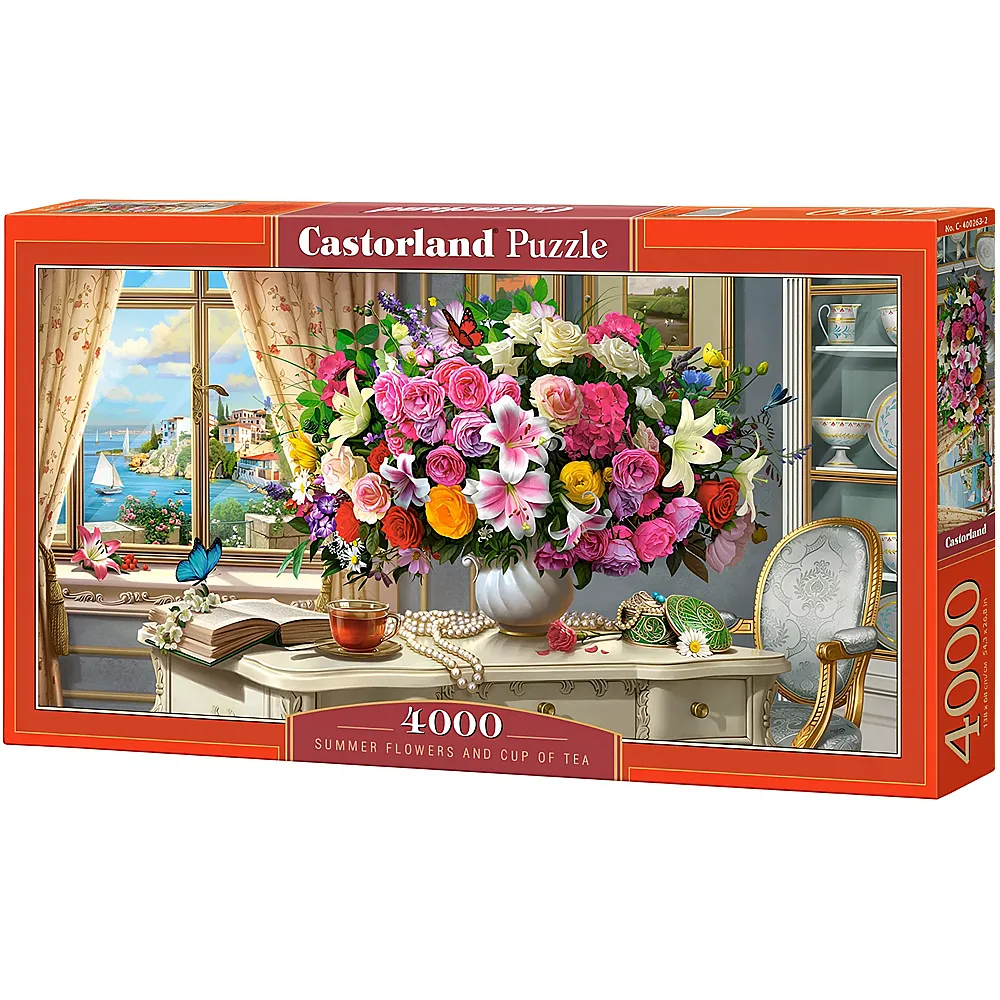 Castorland Puzzle Summer Flowers and Cup of Tea 4000Teile