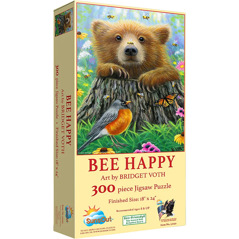 SunsOut Puzzle Bridget Voth Bee Happy - 300 Teile