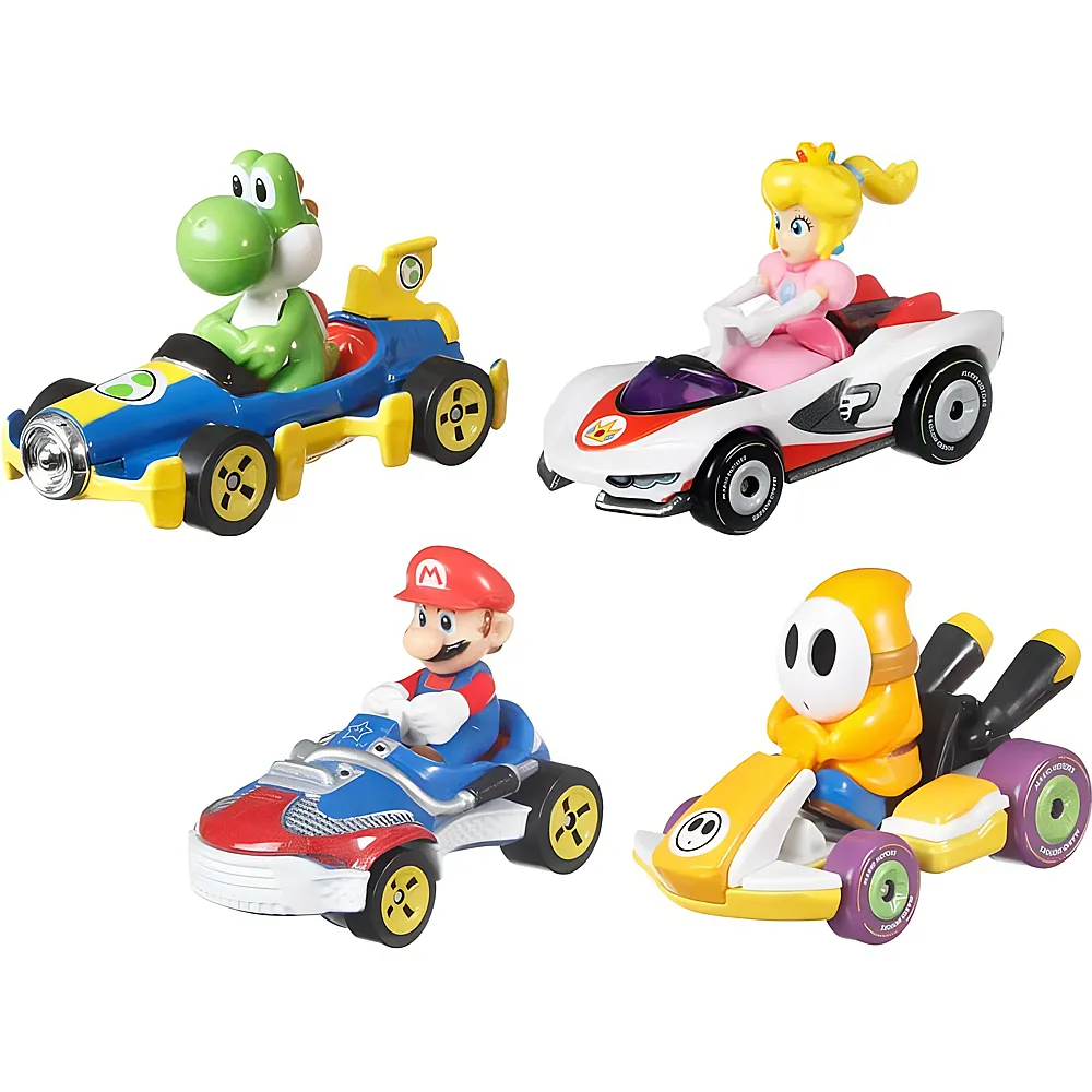 Hot Wheels Super Mario Die-Cast 4er-Pack 2 1:64