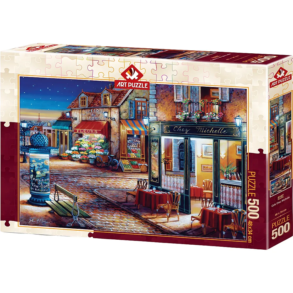 Art Puzzle Cafe Chez Michelle - 500 Teile