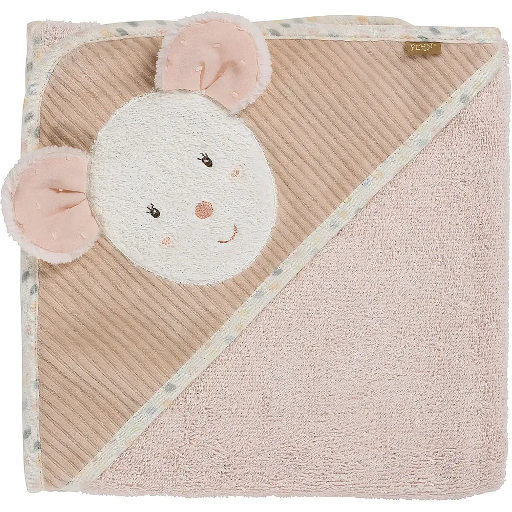 Fehn Kapuzenbadetuch Maus | Badespielzeug
