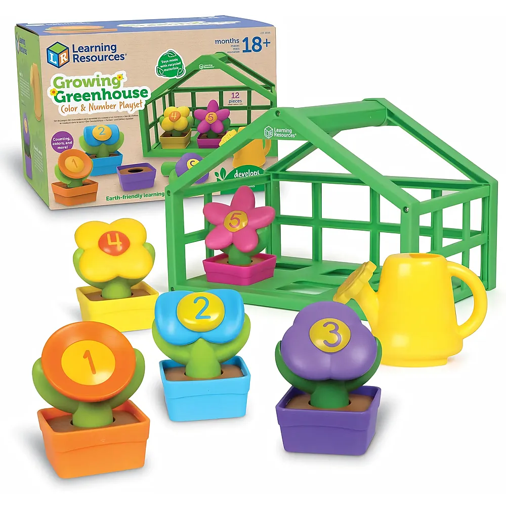 meinspielzeug - Learning Resources Gew�chshaus mit Farben & Zahlen