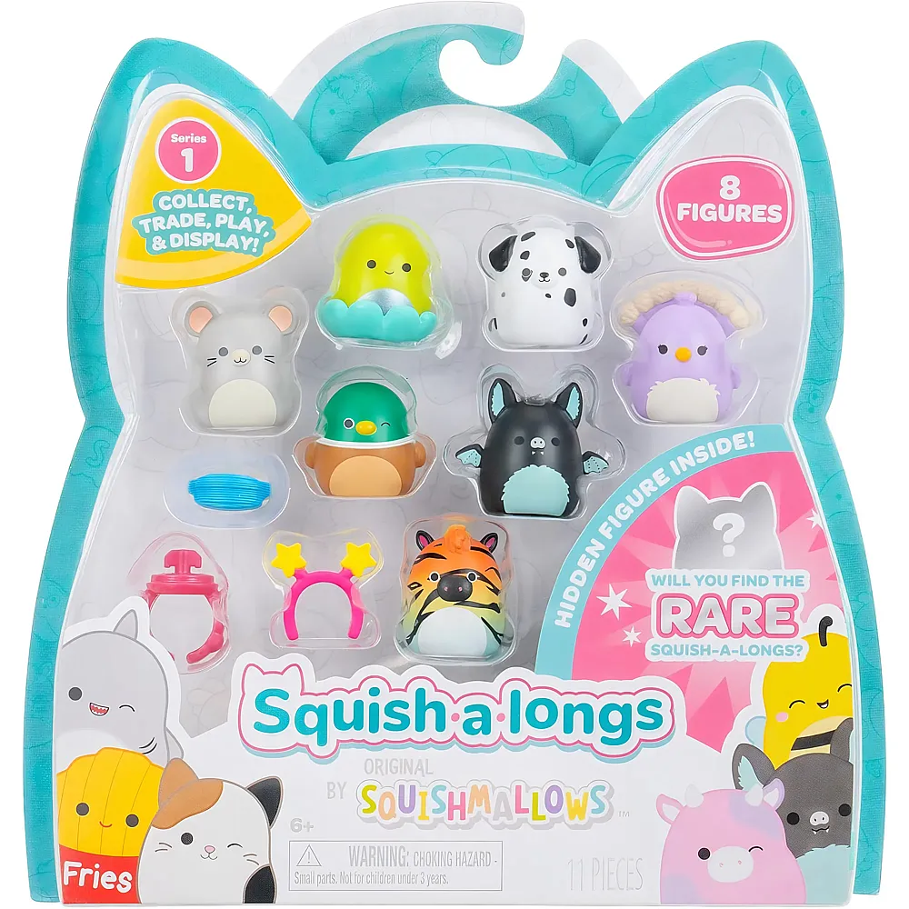 Squishmallows Squish-a-longs 8er Pack Serie 1 Style 4 - 2,5 cm