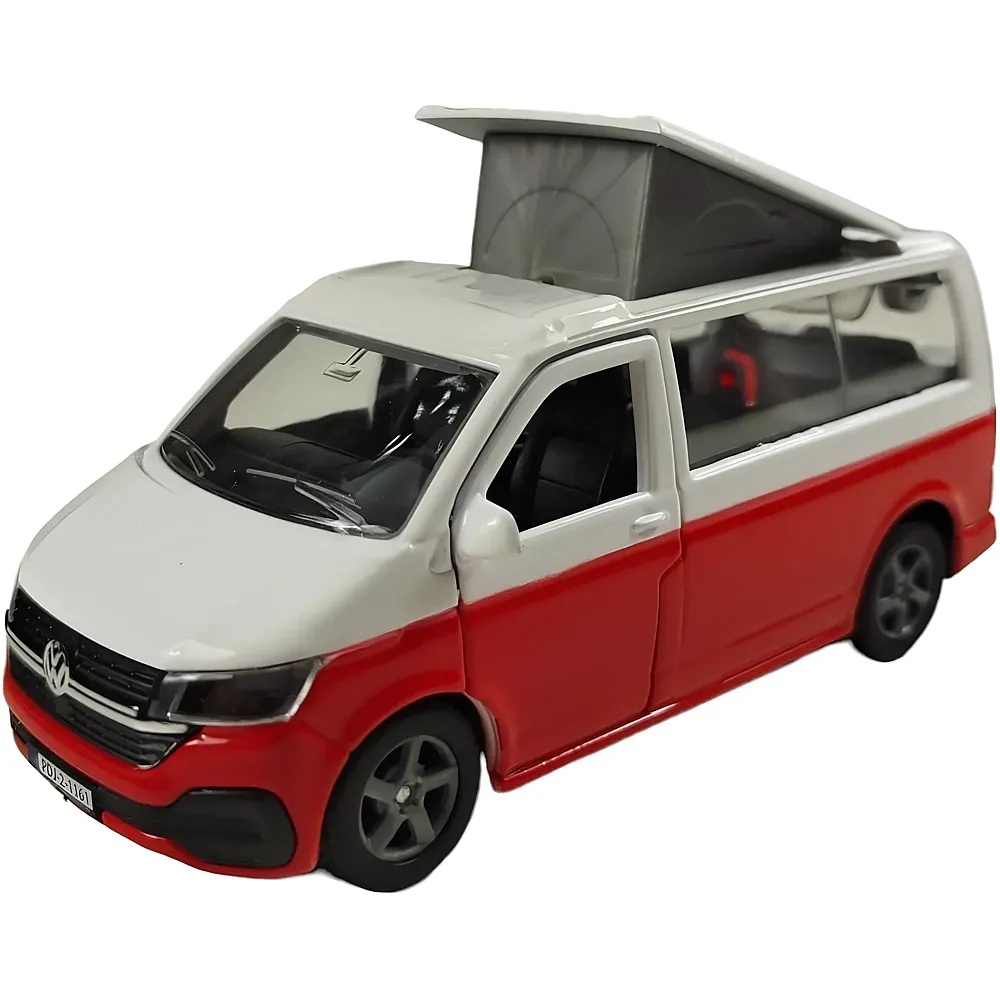 Kids Globe VW Transporter Camper Druckguss mit R�ckzug 13,5cm