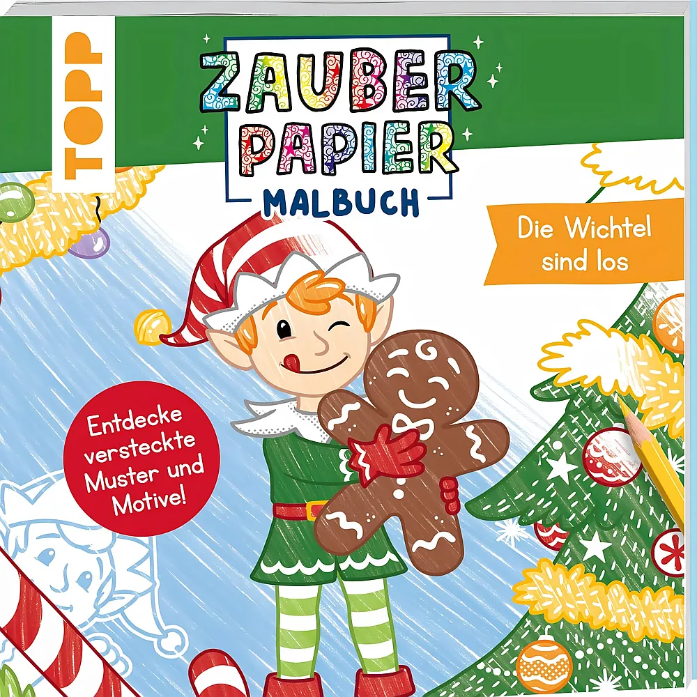 Frechverlag Zauberpapier Malbuch Weihnachten Wichtel