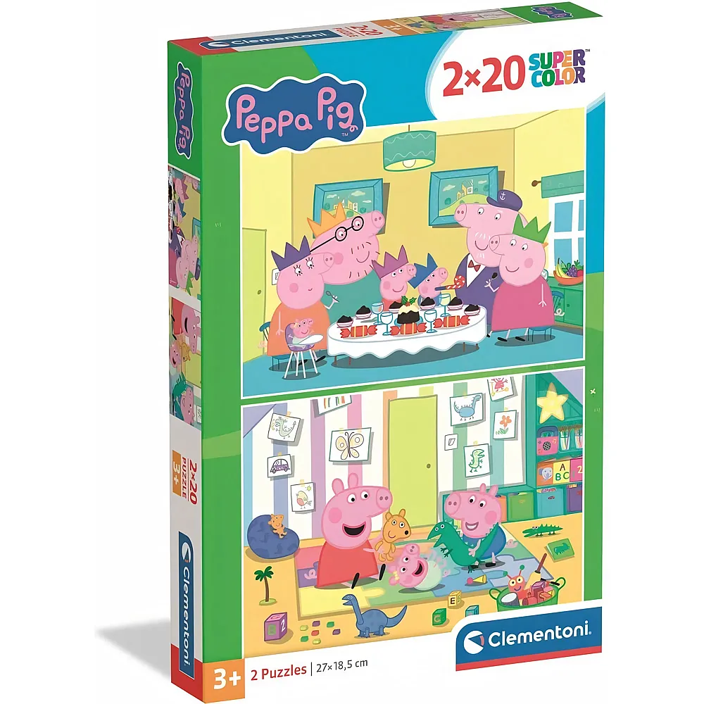 Clementoni Puzzle 2in1 Peppa Pig 20Teile