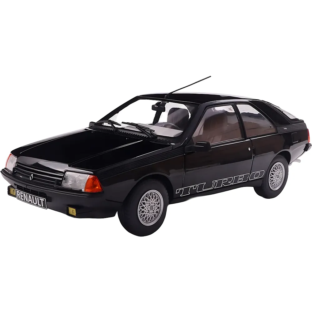 meinspielzeug - Solido 1:18 Renault Fuego Turbo 1980 Scharz | Die-Cast 1:18